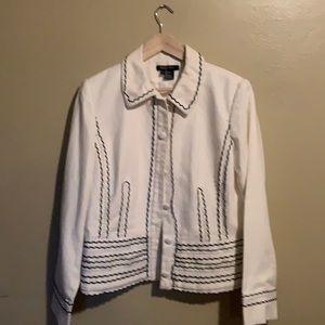 Etcetera - Cream Linen Blazer - 12